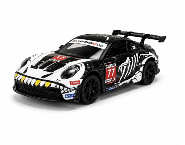 D43-01Q16 Porsche 911 Black Dinosaur Edition 1:43 4WD RC Drift Car with Gyro & LED Lights