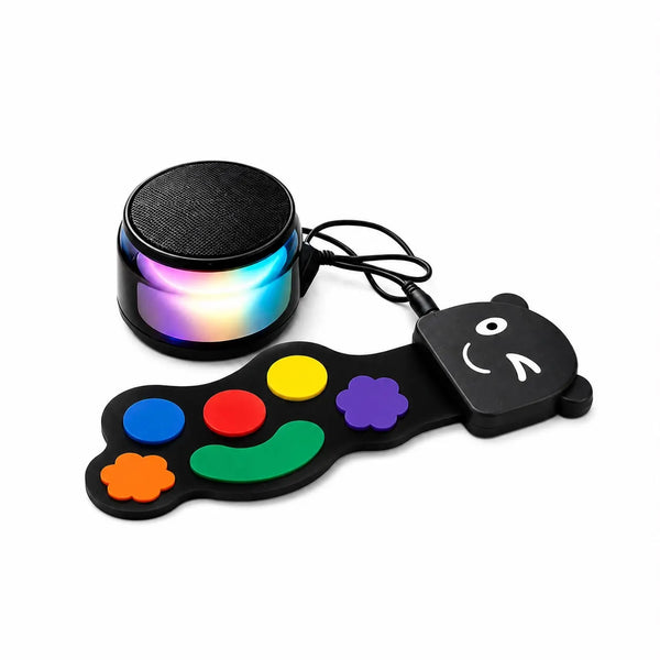 Mini Finger Drum Mat with Bluetooth Speaker