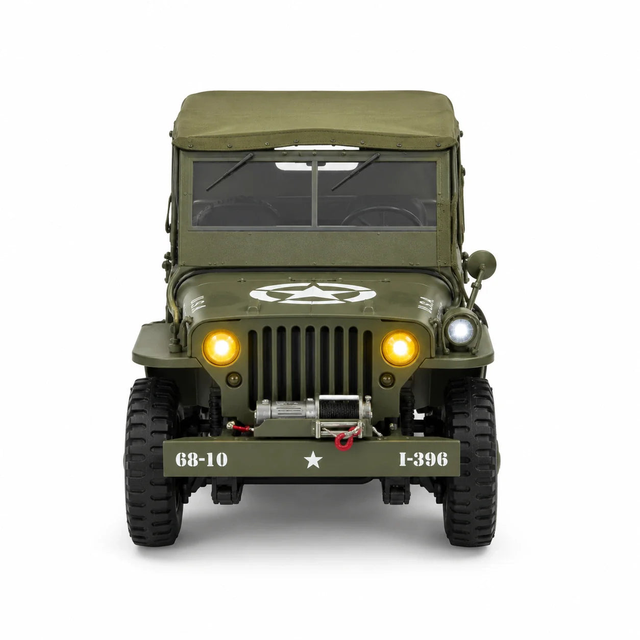 Original Willys Military RC Jeep with Canvas Cover & Winch