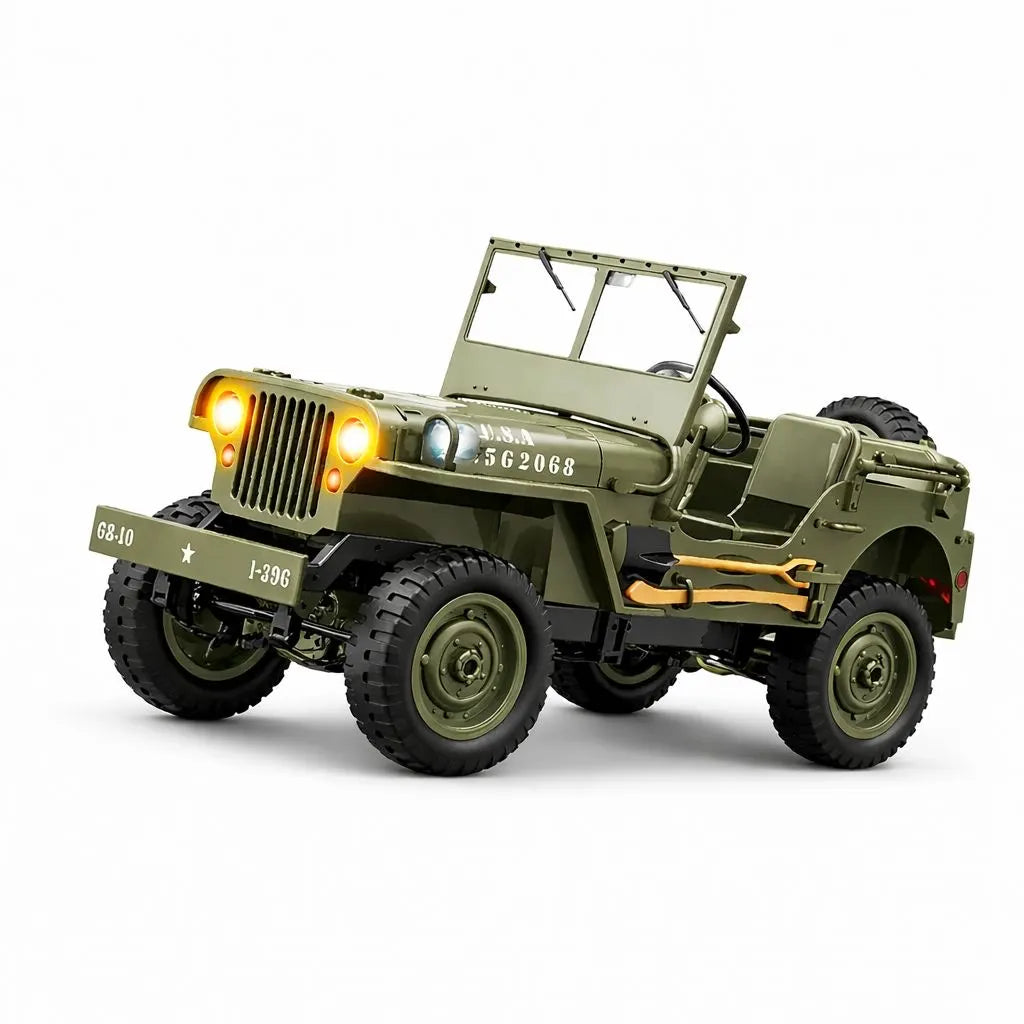 Original Willys Military RC Jeep with Canvas Cover & Winch
