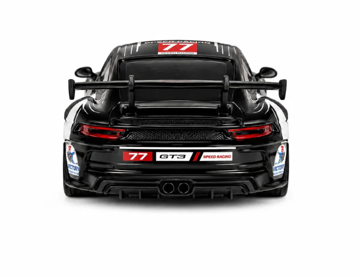 D43-01Q16 Porsche 911 Black Dinosaur Edition 1:43 4WD RC Drift Car with Gyro & LED Lights