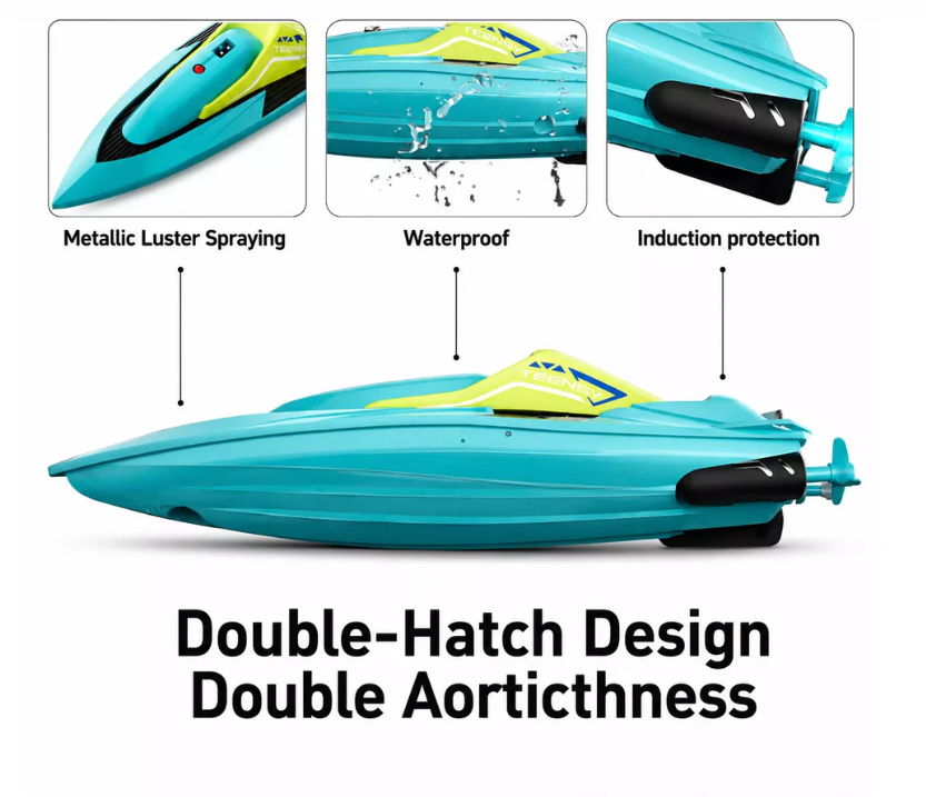 4DRC Teensy V Mini RC Boat | 10cm World’s Smallest Racing Boat