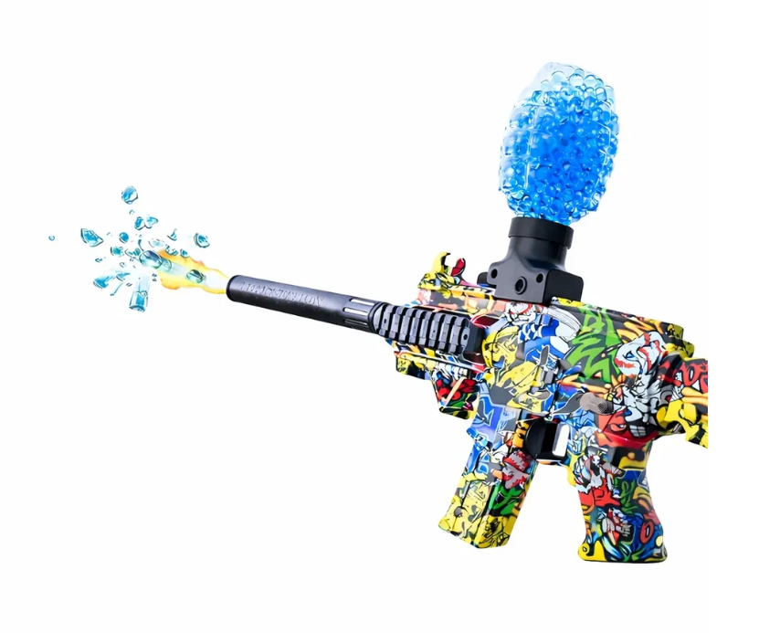 Electric Water Ball Gel Blaster Gun with Silencer & LED Light)